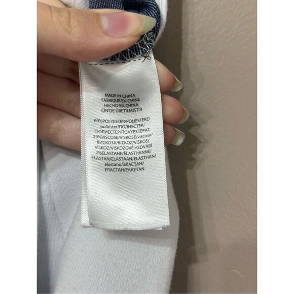 NWOT Ralph Lauren Polo Fit & Flare Nautical Stripes Navy Dress Girl's Medium - Picture 11 of 13